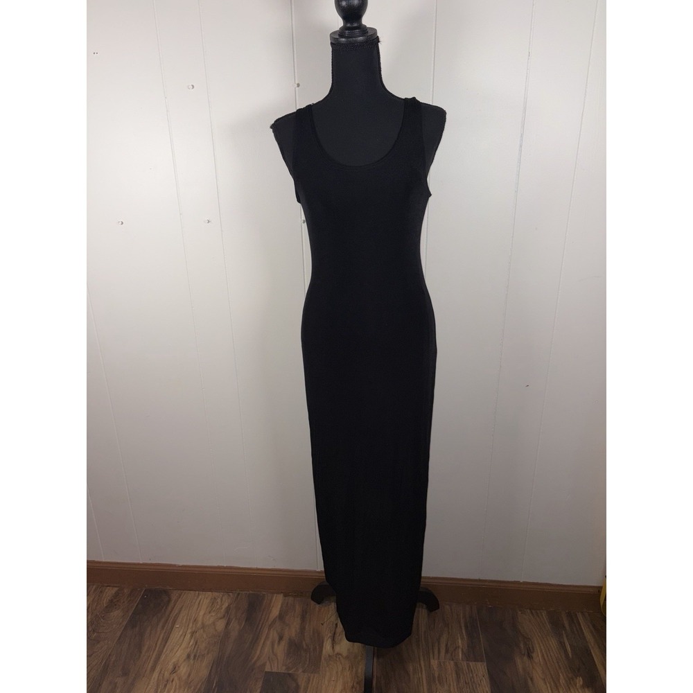 Joseph Ribkoff Black Sleeveless Maxi Dress‎ Women's Size 6 Scoop Neck